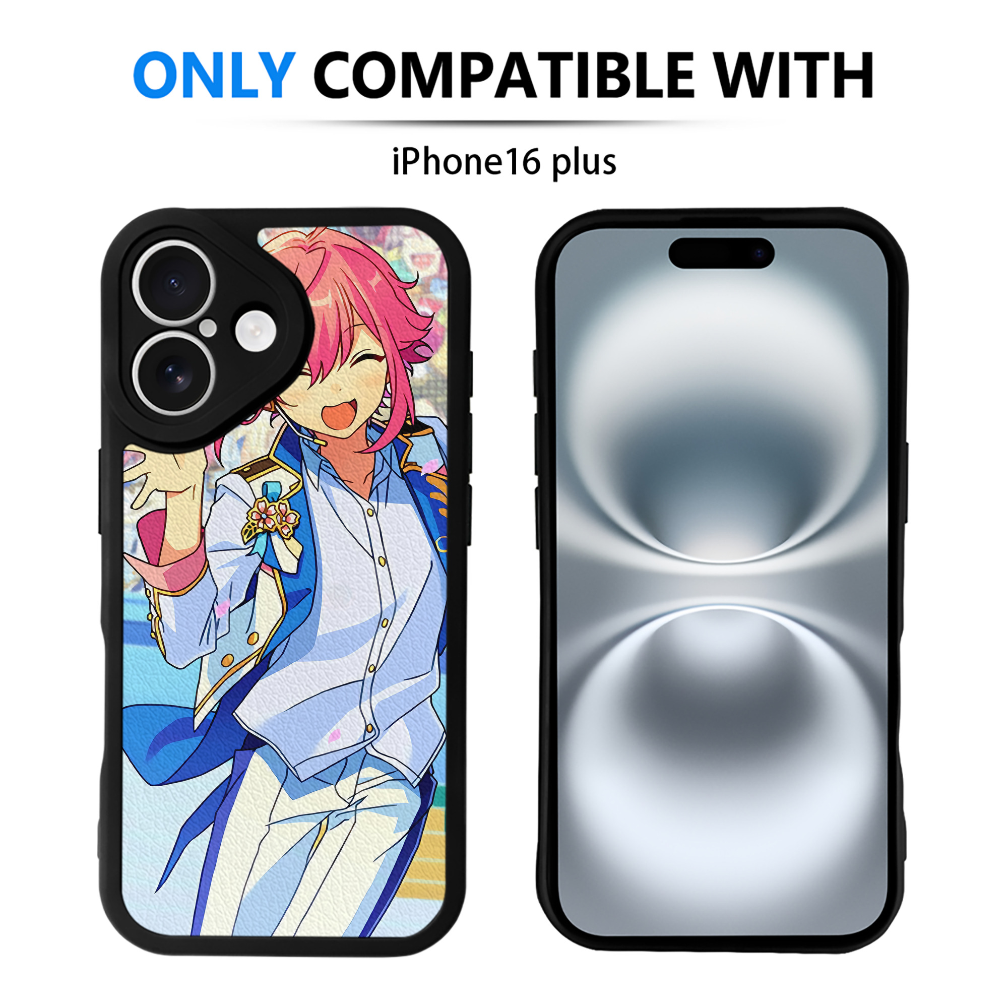 （画像用） あんさんぶるスターズ! Ensemble Stars 【iPhone 16シリーズ対応】シリコンスマホケース（レザー調） 材質：シリコン